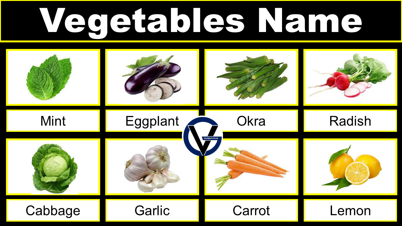 Vegetable Names in English